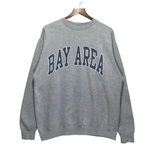 Brandy Melville Gray Bay Area Crewneck Sweatershirt